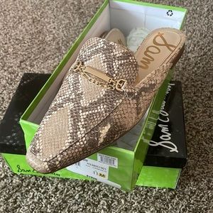 Sam Edelman Snakeskin Mules